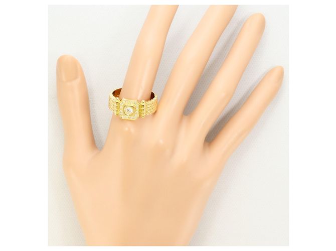 Autre Marque 18K Gelbgold-Ring mit Diamant Golden - Ansicht 7