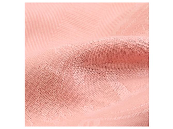 Hermès Stola in cashmere Hermes New Libris Rose Poudre Rosa - vista 6