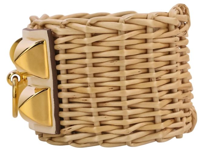 Hermès Bracciale rigido Hermes Collier de Chien Medor Picnic Beige D'oro - vista 3