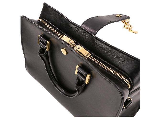 Borsa a tracolla 2-Way Baby Cabas in pelle Yves Saint Laurent - vista 9