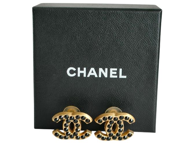 Chanel 01A Coco Mark Gold Clip-Ohrringe Golden - Ansicht 8