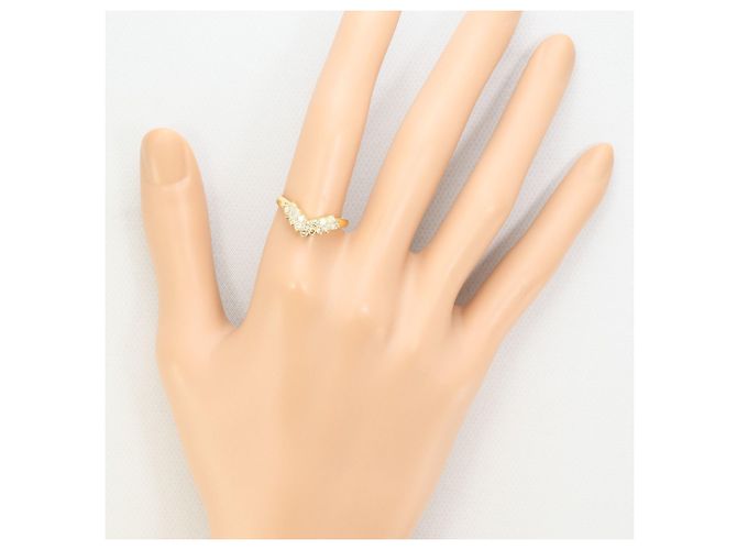Autre Marque 18K Gelbgold-Ring mit braunem Diamanten Golden - Ansicht 6