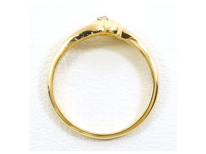 Autre Marque 18K Gelbgold-Ring mit Diamant Golden - Ansicht 2