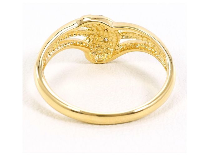Autre Marque 18K Gelbgold-Ring mit Diamant Golden - Ansicht 3