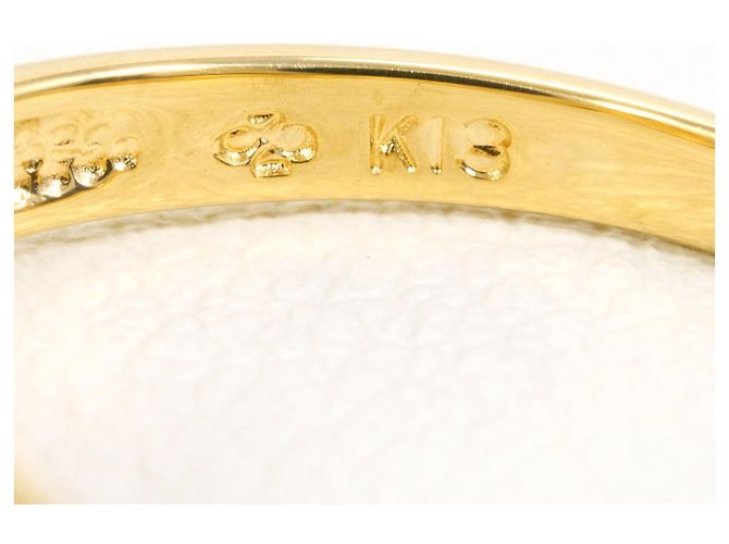 Autre Marque 18K Gelbgold-Ring mit Diamant Golden - Ansicht 4