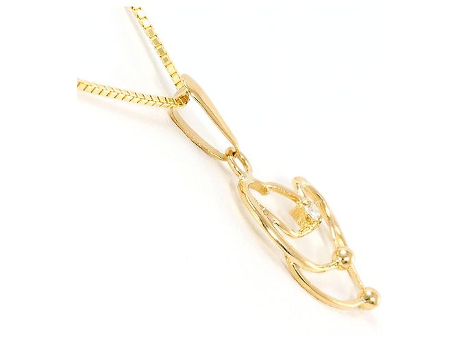 Autre Marque Collana in oro giallo 18K con diamante D'oro - vista 2