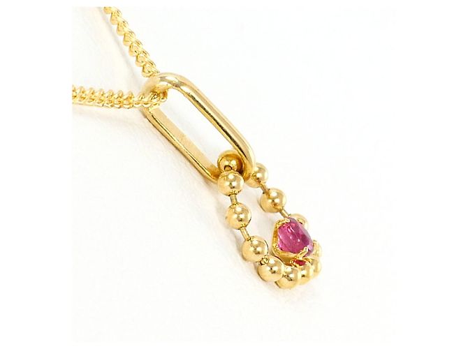 Autre Marque Collana in oro giallo 18K con rubino D'oro - vista 2