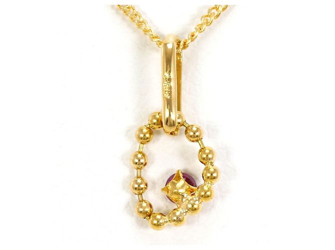 Autre Marque Collana in oro giallo 18K con rubino D'oro - vista 3
