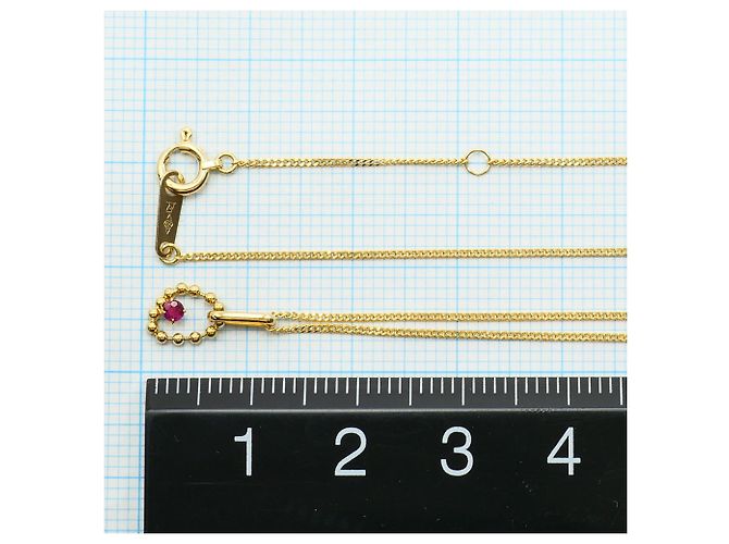 Autre Marque Collana in oro giallo 18K con rubino D'oro - vista 4