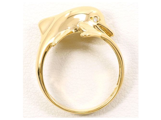 Autre Marque 18K Gelbgold-Ring mit Diamant Golden - Ansicht 4