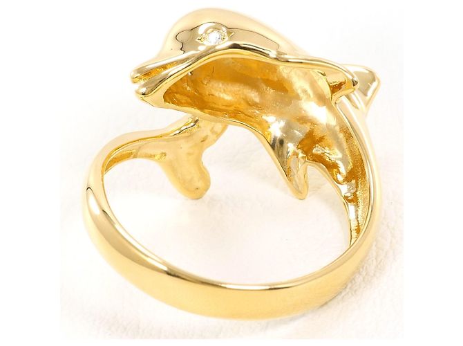 Autre Marque 18K Gelbgold-Ring mit Diamant Golden - Ansicht 5