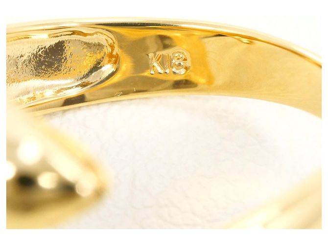 Autre Marque 18K Gelbgold-Ring mit Diamant Golden - Ansicht 6