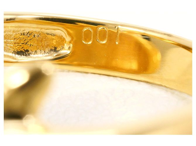 Autre Marque 18K Gelbgold-Ring mit Diamant Golden - Ansicht 7
