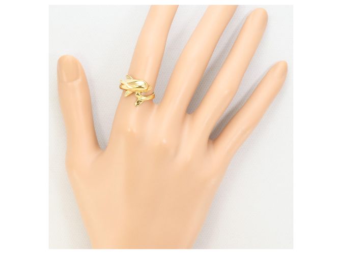 Autre Marque 18K Gelbgold-Ring mit Diamant Golden - Ansicht 8