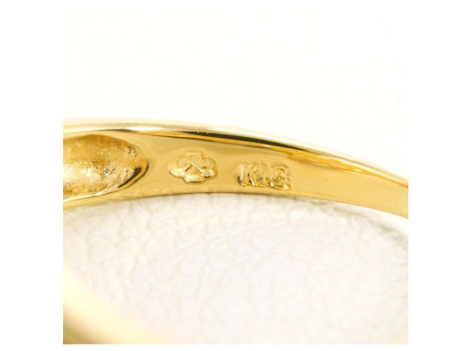 Autre Marque 18K Gelbgold-Ring mit braunem Diamanten Golden - Ansicht 5