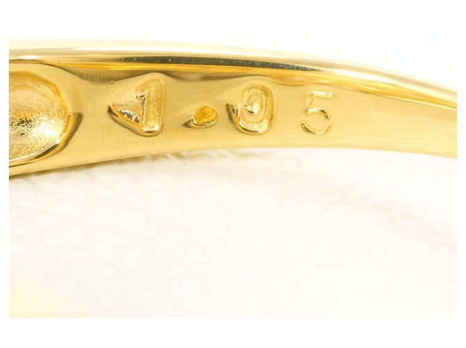 Autre Marque 18K Gelbgold-Ring mit braunem Diamanten Golden - Ansicht 6