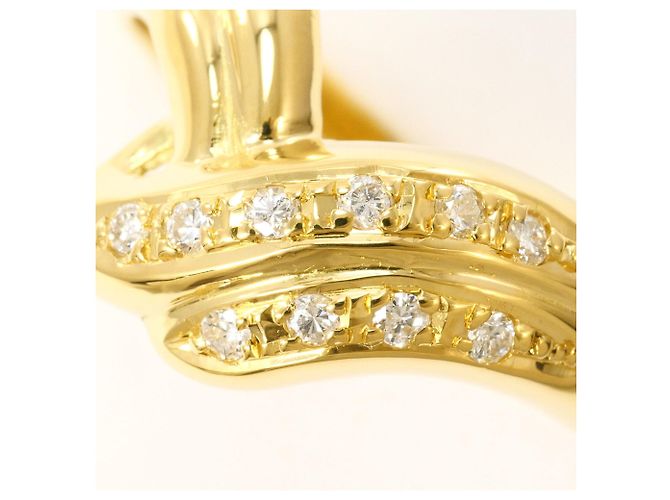 Autre Marque 18K Gelbgold-Ring mit Diamant Golden - Ansicht 2
