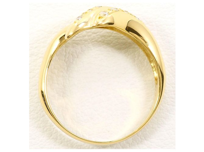 Autre Marque 18K Gelbgold-Ring mit Diamant Golden - Ansicht 3