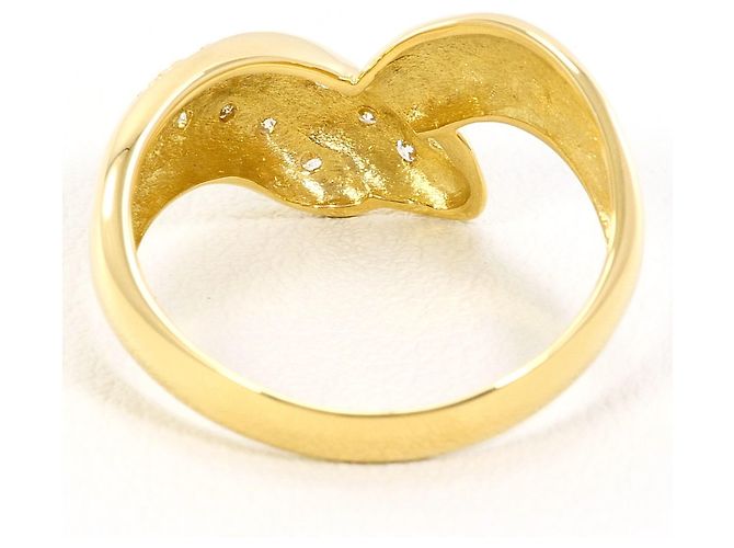 Autre Marque 18K Gelbgold-Ring mit Diamant Golden - Ansicht 4