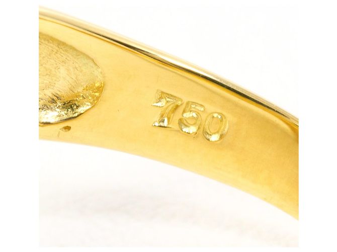 Autre Marque 18K Gelbgold-Ring mit Diamant Golden - Ansicht 5