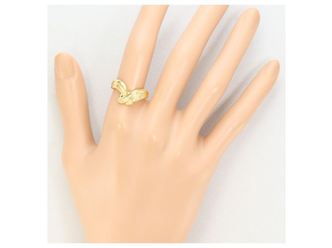 Autre Marque 18K Gelbgold-Ring mit Diamant Golden - Ansicht 6