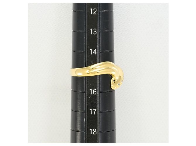 Autre Marque 18K Gelbgold-Ring mit Diamant Golden - Ansicht 7