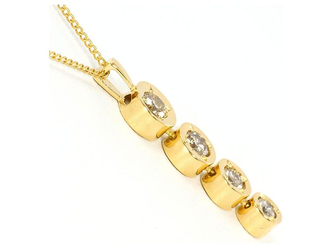Autre Marque Collana in oro giallo 18K con diamante D'oro - vista 2