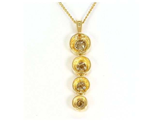 Autre Marque Collana in oro giallo 18K con diamante D'oro - vista 3