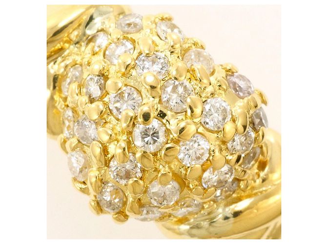 Autre Marque 18K Gelbgold-Ring mit Diamant Golden - Ansicht 2