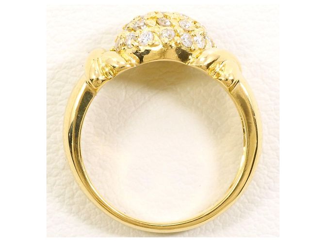 Autre Marque 18K Gelbgold-Ring mit Diamant Golden - Ansicht 3