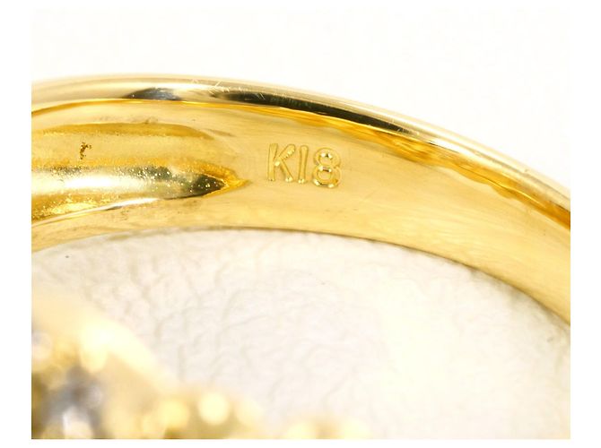 Autre Marque 18K Gelbgold-Ring mit Diamant Golden - Ansicht 5