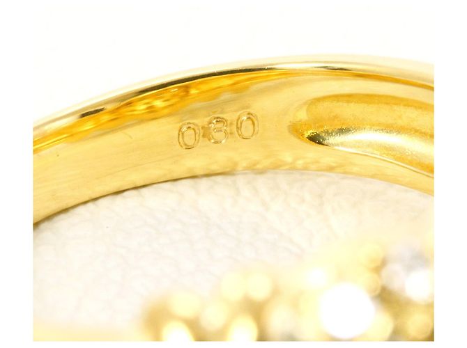 Autre Marque 18K Gelbgold-Ring mit Diamant Golden - Ansicht 6