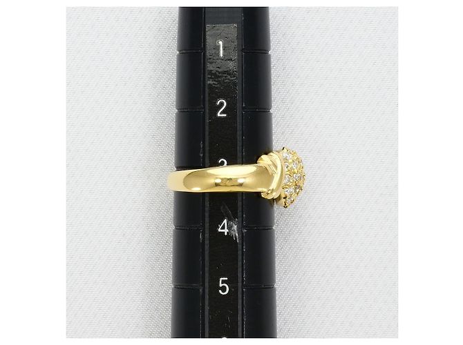 Autre Marque 18K Gelbgold-Ring mit Diamant Golden - Ansicht 8