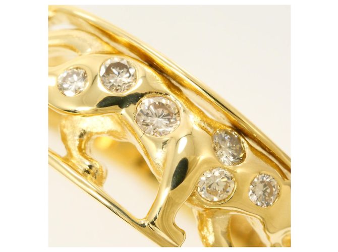 Autre Marque 18K Gelbgold-Ring mit Diamant Golden - Ansicht 2