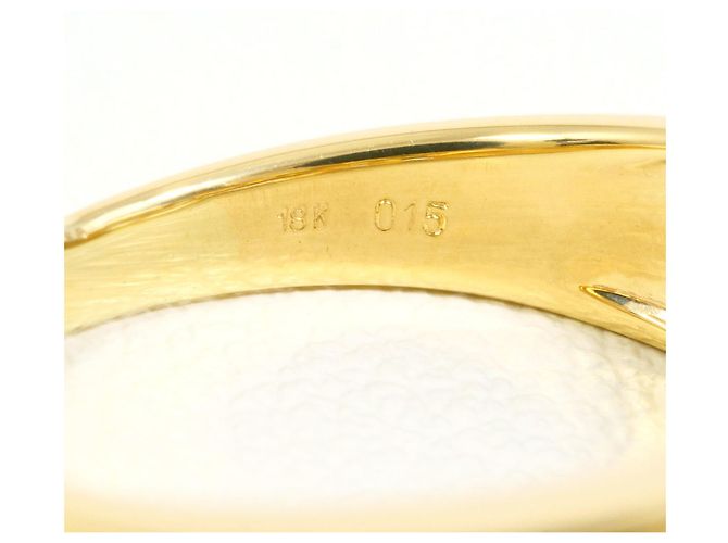 Autre Marque 18K Gelbgold-Ring mit Diamant Golden - Ansicht 5