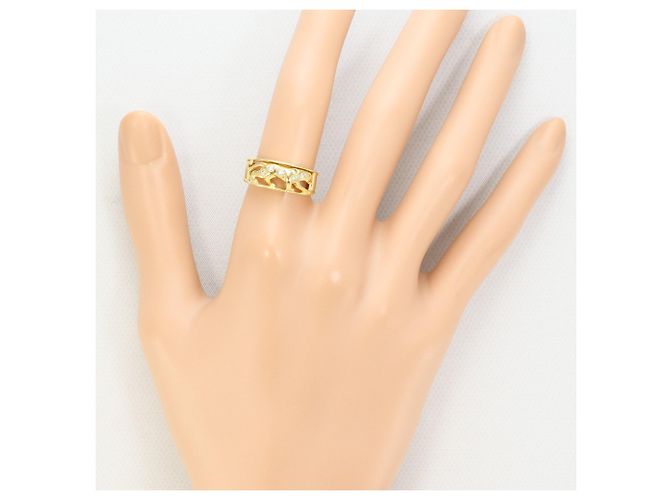 Autre Marque 18K Gelbgold-Ring mit Diamant Golden - Ansicht 6