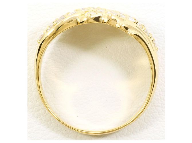 Autre Marque 18K Gelbgold-Ring mit Diamant Golden - Ansicht 3