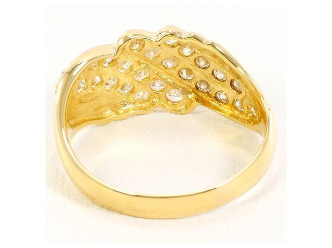 Autre Marque 18K Gelbgold-Ring mit Diamant Golden - Ansicht 4