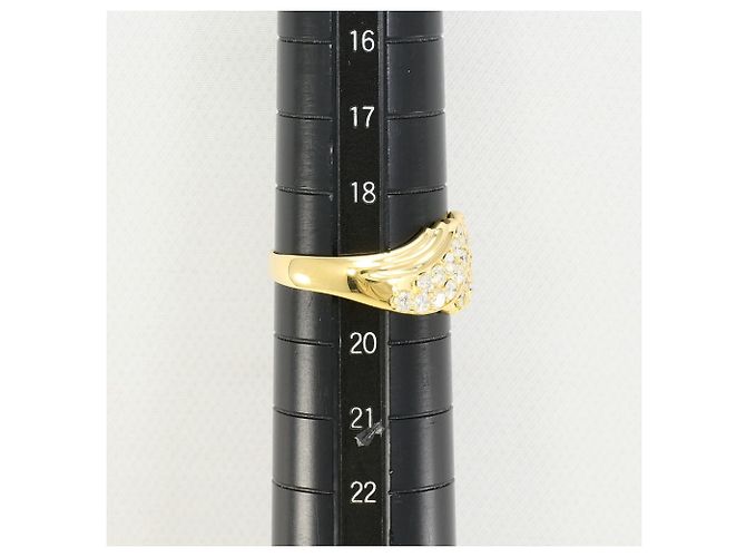 Autre Marque 18K Gelbgold-Ring mit Diamant Golden - Ansicht 8
