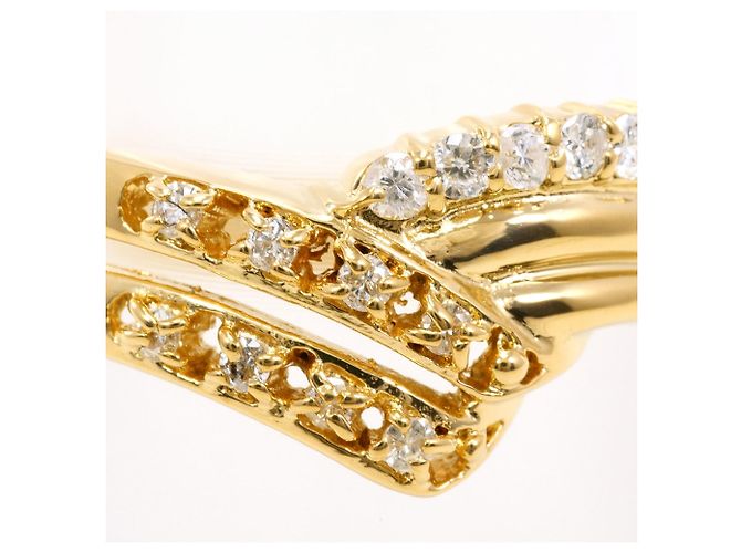 Autre Marque 18K Gelbgold-Ring mit Diamant Golden - Ansicht 2