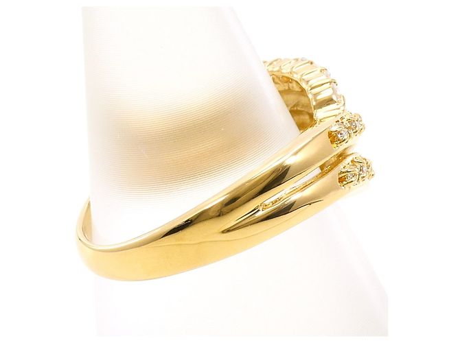 Autre Marque 18K Gelbgold-Ring mit Diamant Golden - Ansicht 3