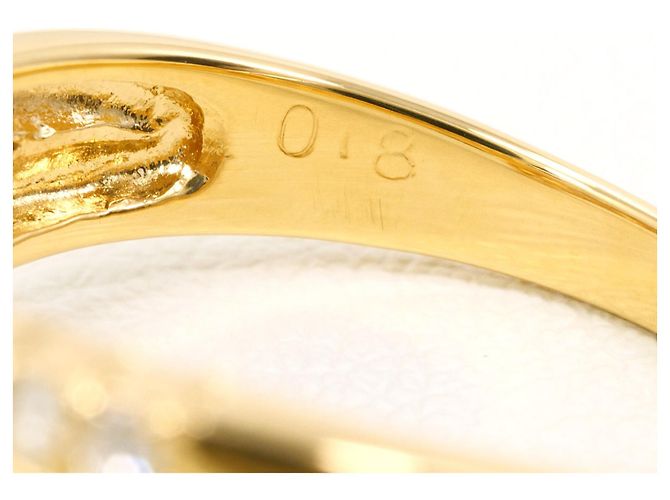 Autre Marque 18K Gelbgold-Ring mit Diamant Golden - Ansicht 5