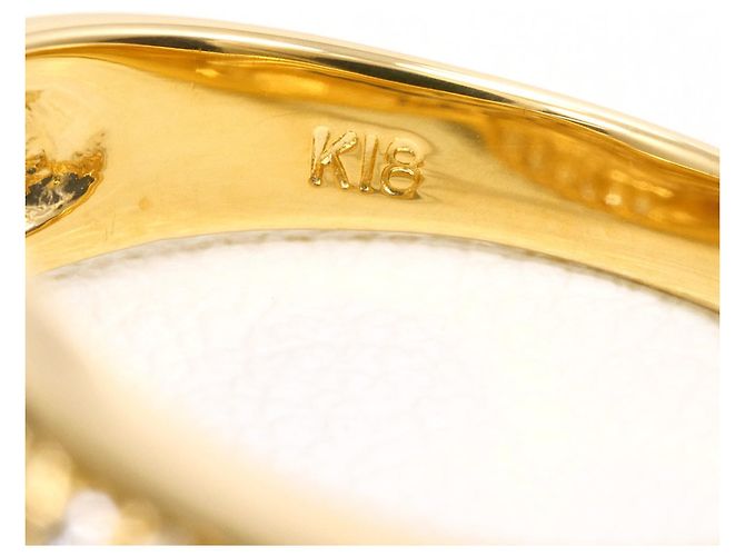Autre Marque 18K Gelbgold-Ring mit Diamant Golden - Ansicht 6