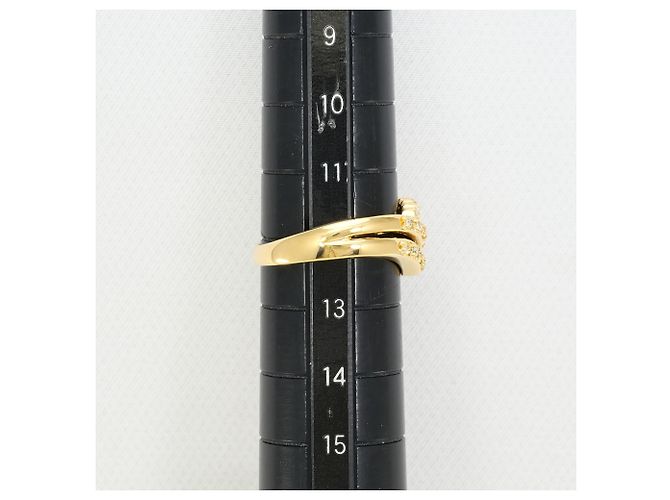 Autre Marque 18K Gelbgold-Ring mit Diamant Golden - Ansicht 8
