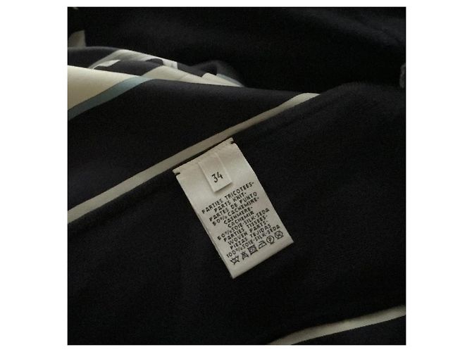 Hermès ärmelloses Damenkleid mit Pferdemotiv Braun Schwarz Weiß Mehrfarben - Ansicht 8
