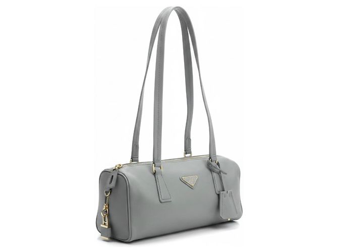 Prada Leder Handtasche Grau - Ansicht 2