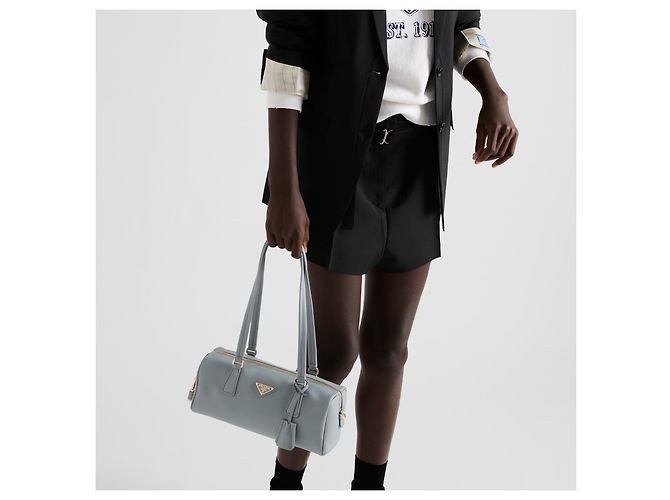 Prada Leder Handtasche Grau - Ansicht 4