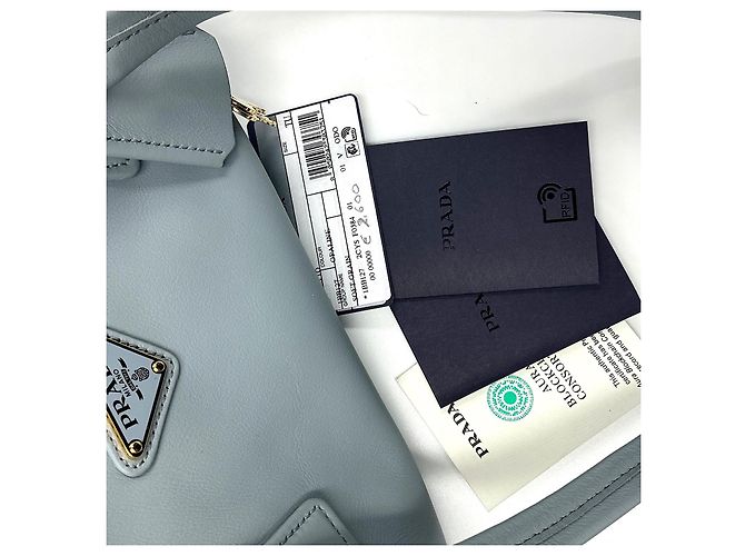 Prada Leder Handtasche Grau - Ansicht 8