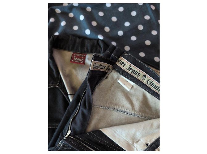 Jean Paul Gaultier Set Denim SS1998 Frida Kahlo Nero - vista 4