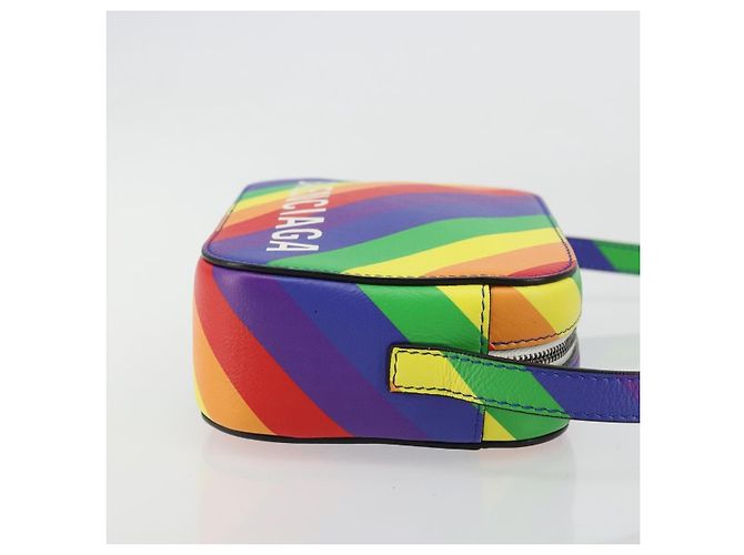 Balenciaga Everyday Camera Leather Small Multicolore - vista 3
